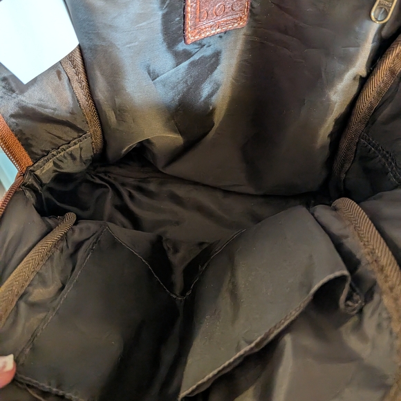 B.O.C. Brown Leather Backpack - Picture 3 of 10